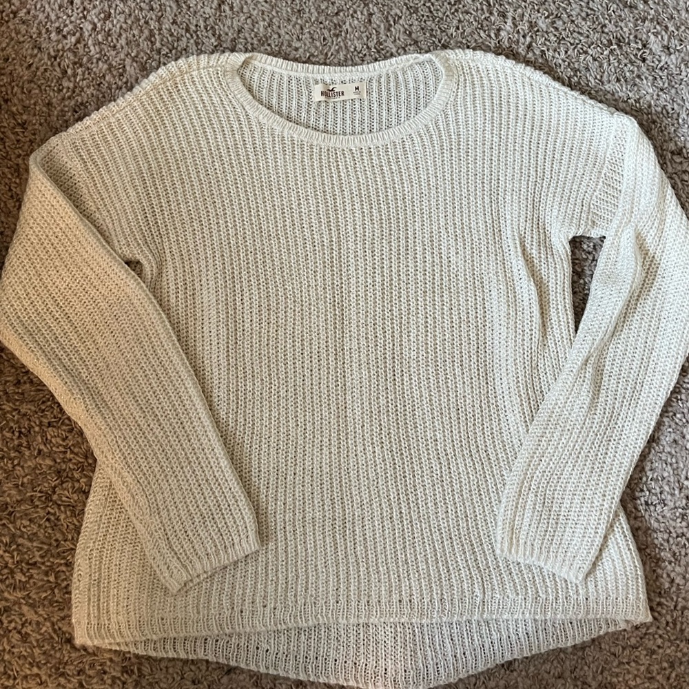 Sparkly vanilla Hollister sweater